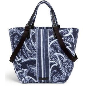 Vera Bradley‎ Change It Up Tote Blue Paisley Shoulder Bag Purse